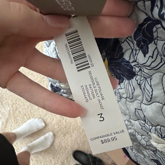 Quilted Chicos full zip jacket size 3 - Picture 3 of 3